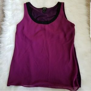 Ann Taylor | Chiffon Two Toned Blouse